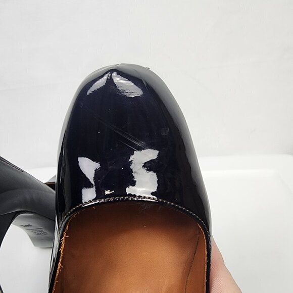 Lanvin Patent Leather Platform Mirrored Heel 36.5 - Picture 7 of 8